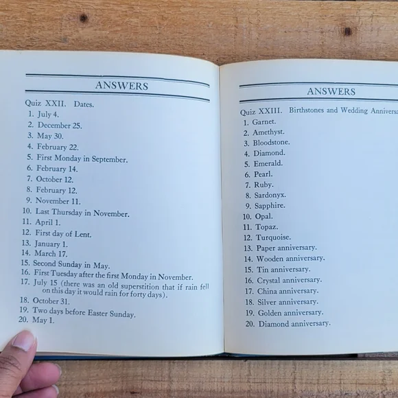 Vintage 1942 School Book: The Junior Quiz Book By Sylvia Weil And Rosetta C. Gol - Picture 8 of 16